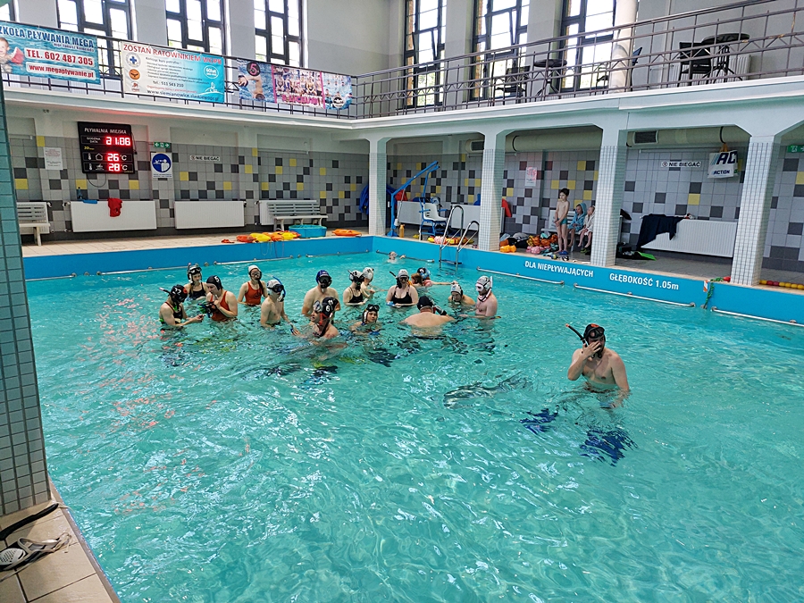 Hokej pod wodą Walenie Siemianowice Śląskie Trening 21 VI 2025